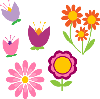 flowers-and-blooms-bundle-spring-decorative-free-svg-file-SvgHeart.Com